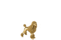 J-Line figuur Poedel Staand - polyresin - goud - M
