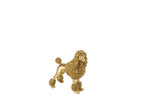 J-Line figuur Poedel Staand - polyresin - goud - M