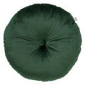 Dutch Decor Olly - Kussen Ø38 cm - Rond fluweel - Bergzicht - Groen