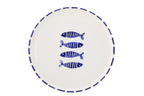 J-Line bord Vis - keramiek - donkerblauw