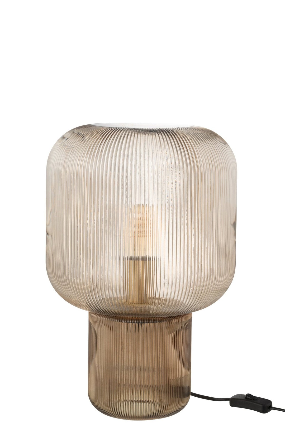 J-Line tafellamp - glas - bruin