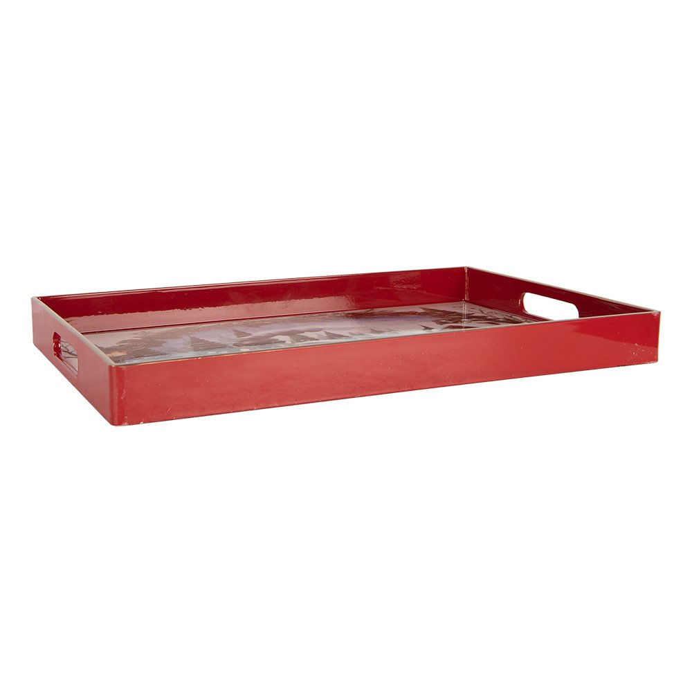 Dienblad 41x26x4 cm Wit Kunststof