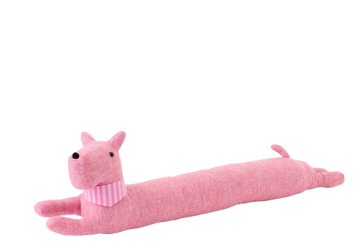 J-Line tochrol Hond + Sjaal - polyester - roze