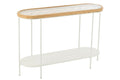 J-Line Console Mati Sparhout/Metaal Naturel/Wit