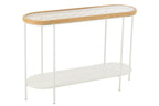 J-Line Console Mati Sparhout/Metaal Naturel/Wit