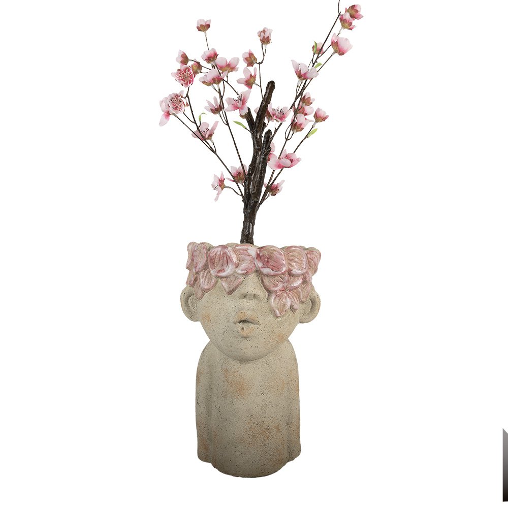 Bloempot 20x19x31 cm Beige Terracotta