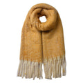 Wintersjaal Dames 50x180 cm Geel Synthetisch Wintershawl