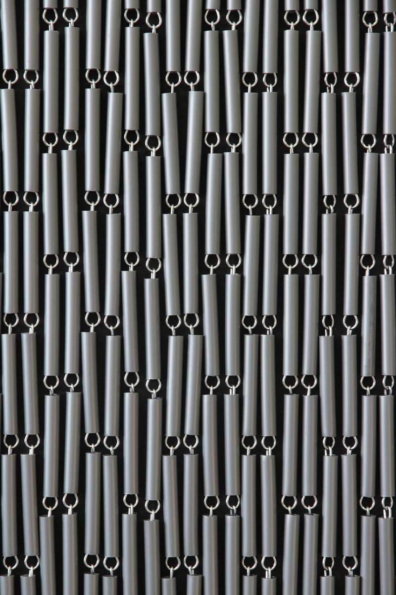 Vliegengordijn Verspringend zilver 90x210 cm