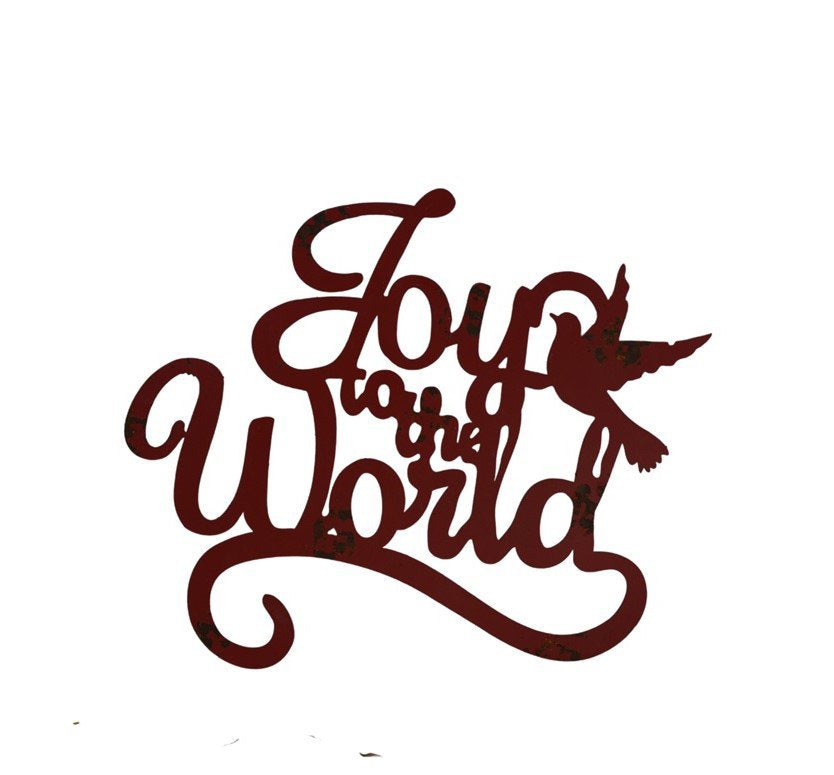 Iron Wall Decoration: Joy to the World
