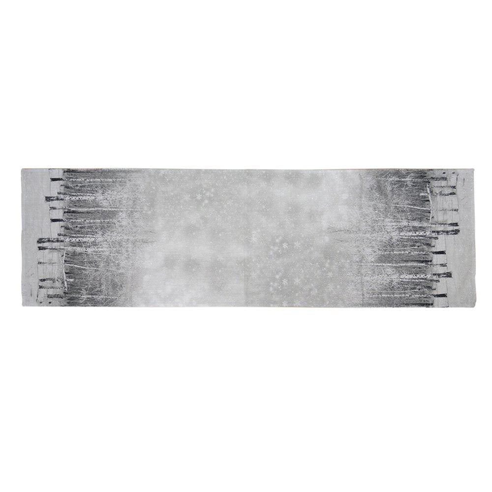 Tafelloper 41x140 cm Grijs Polyester Boom Tafelkleed