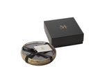 J-Line geurkaars M-Chic - Oud & Amber - glas - goud/zwart - M - 20U