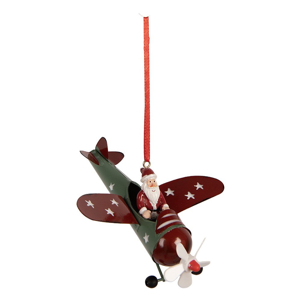 Kersthanger Kerstman 13x11x5 cm Rood Kunststof