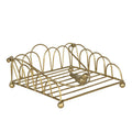 Servettenhouder 20x20x9 cm Goudkleurig IJzer Servethouder