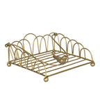 Servettenhouder 20x20x9 cm Goudkleurig IJzer Servethouder