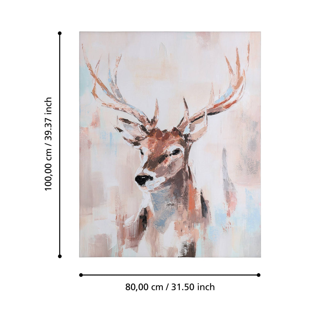 Schilderij Irodo Blauw 80x100 cm