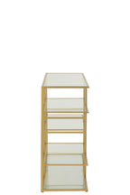 J-Line console - ijzer/glas - goud