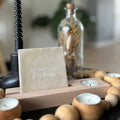 Tegelhouder hout met waxinehouder