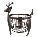 Opbergmand Rendier 30x23x30 cm Bruin IJzer Mand