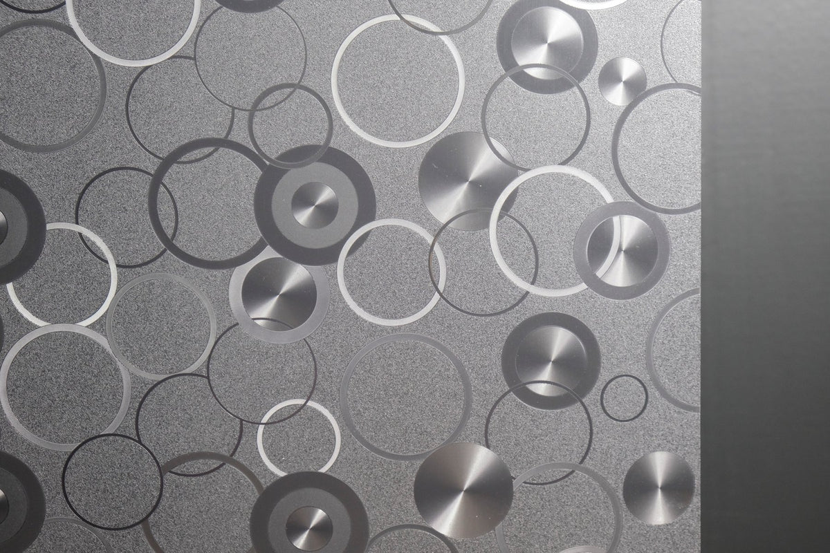 Circles Statische raamfolie Grote Rol transparant 45cmx20mtr