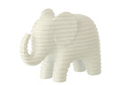 J-Line decoratie Olifant Gestreept - polyresin - wit - L