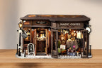 Cutebee, 3D DIY Huisje, Magic Coffee Shop, F041-B, 28,6x13,5x14,5cm