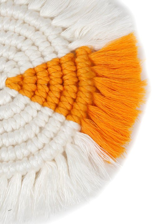 Decoratieve onderzettersset – geweven katoentextuur – 2-delig