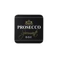 Onderzetter wijn prosecco zwart 10x10cm (6)