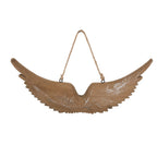 Decoratie Hanger Vlugels 30x3x12 cm Bruin Wit Hout