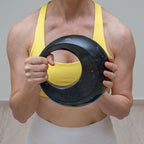 Marmeren kettlebell klein