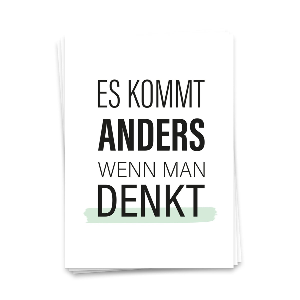Het blijkt anders als je denkt - ansichtkaart 10 set set
