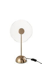 J-Line Tafellamp Led Bloem Metaal/Plastiek Goud Small