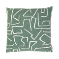 Roy chenille jaquard kussen thijm groen 45x45cm