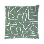 Roy chenille jaquard kussen thijm groen 45x45cm