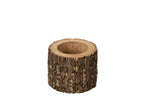 J-Line bloempot Boomstam - hout - naturel - small