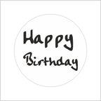 Wensetiket - Happy birthday - rol van 500 stuks