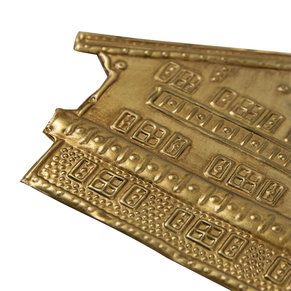 Hanger ijzer chalet b goud 16cm