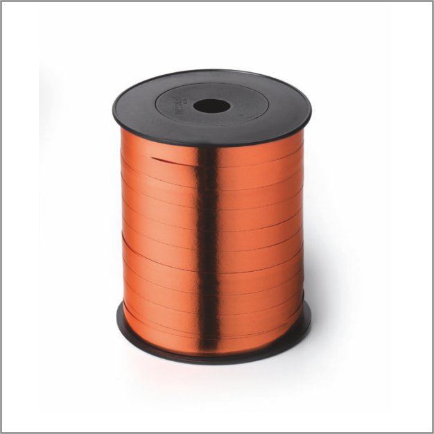 Krullint metallic - koper - 10mm x 250 meter