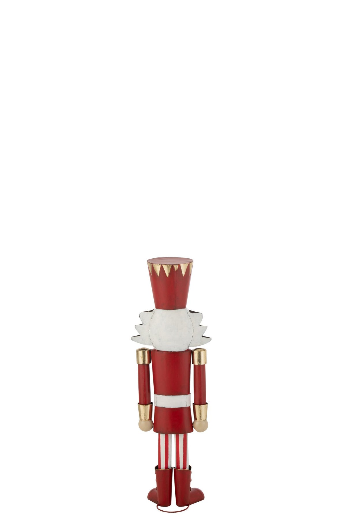 J-Line figuur Notenkraker - ijzer - goud/wit - small - 2 stuks