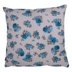 Kussen Twee Bloemen 45x45 Turkoois