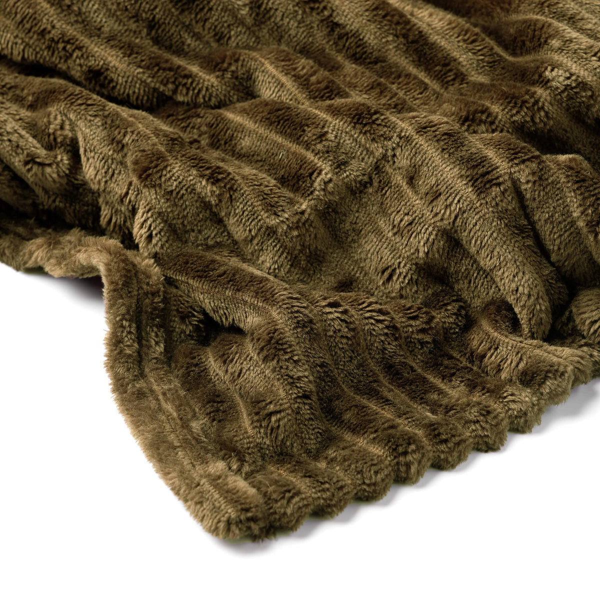 Dutch Decor Marthy - Plaid 140x180 cm - Militair Olijf - Groen