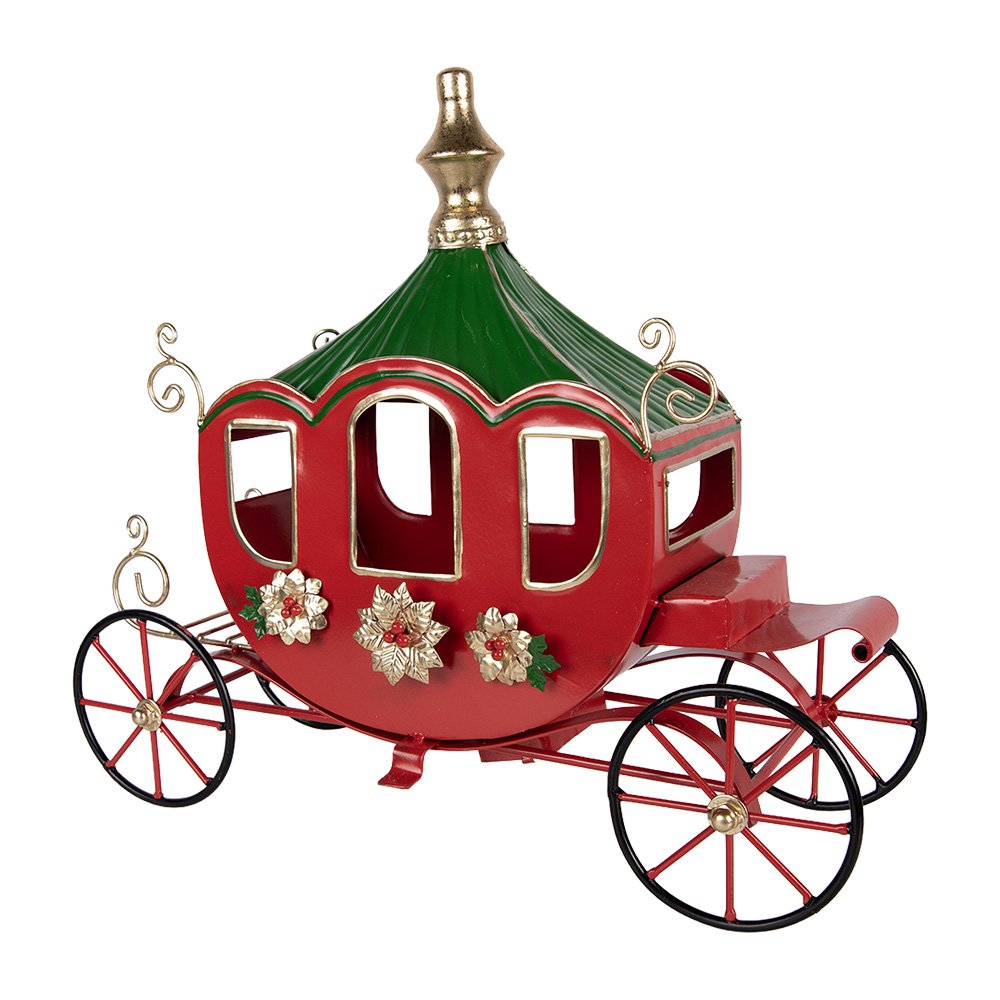 Kerstdecoratie Beeld 41x16x39 cm Rood Metaal