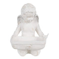 Decoratie Beeld Engel 36x39x51 cm Wit Magnesium (MGO)