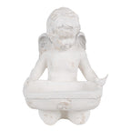 Decoratie Beeld Engel 36x39x51 cm Wit Magnesium (MGO)