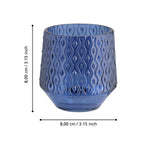 Windlicht Bezamby Blauw 14x14cm