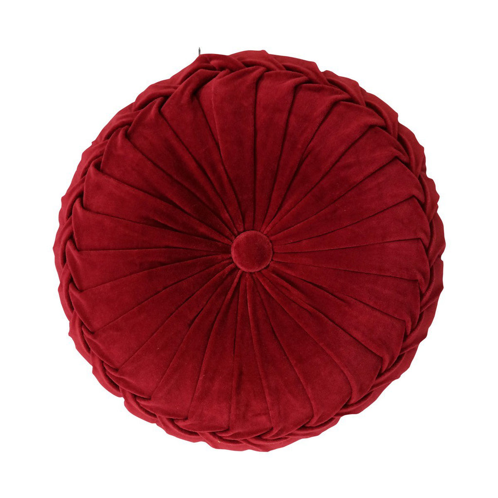 Kanan Velvet kussen rood dia40x10cm