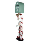 Kerstdecoratie Beeld Brievenbus 31x16x96 cm Groen Metaal