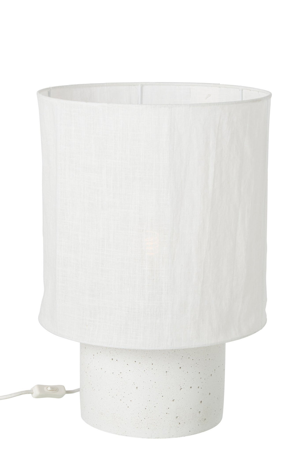 J-Line Tafellamp - cement - wit - large