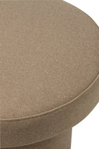 J-Line Poef met poten - multiplex/stof - beige - large