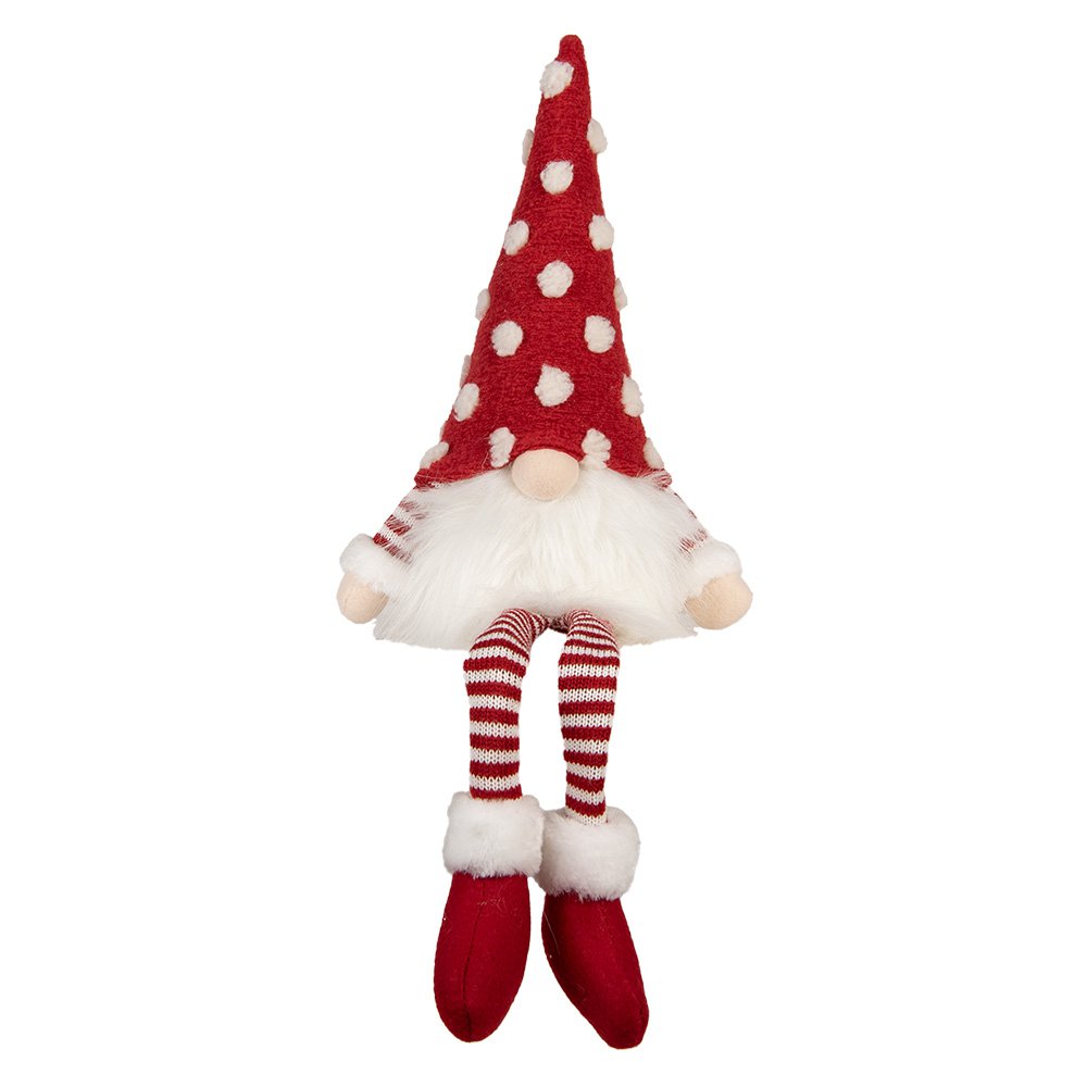 Kerstdecoratie met LED-verlichting Kabouter 16x12x32/60 cm Rood Synthetisch