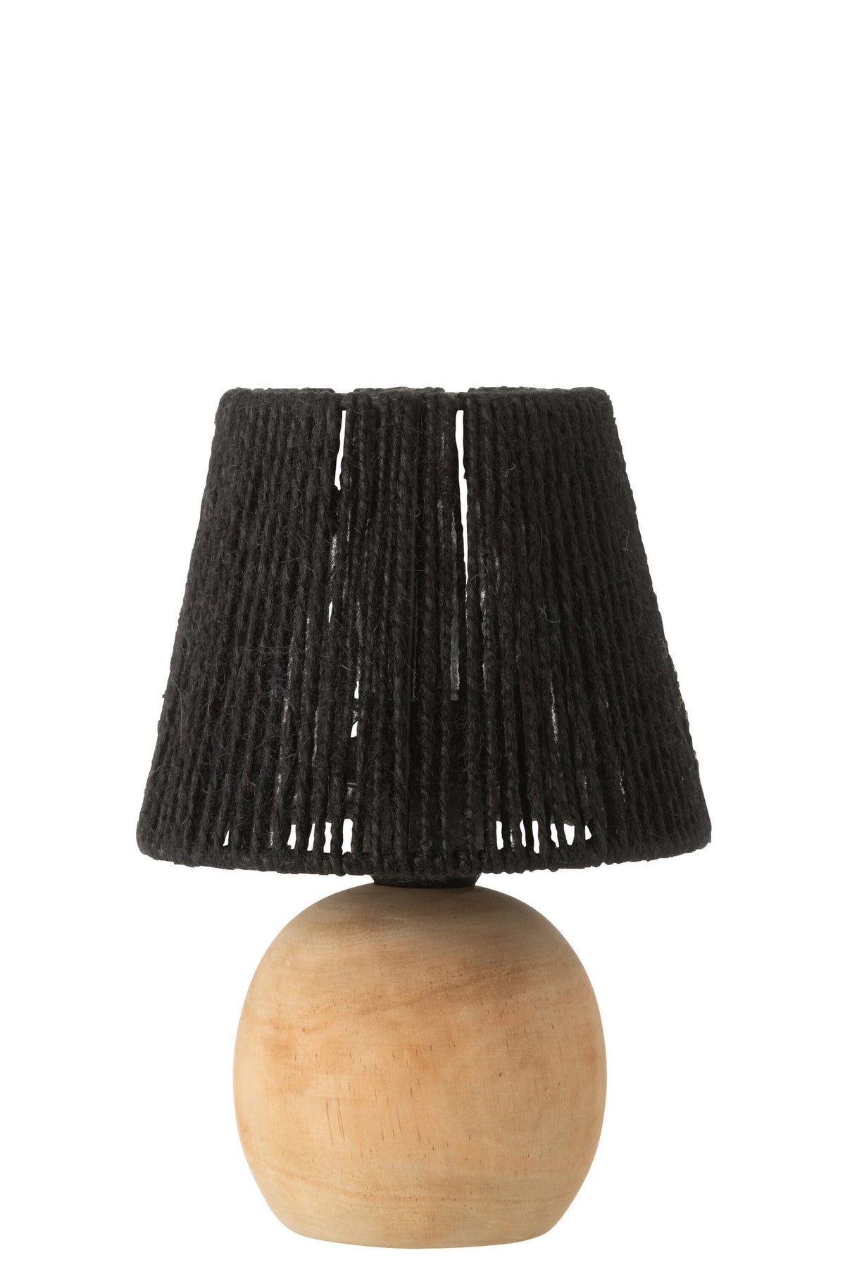 J-Line Lamp Led Hout/Metaal Zwart